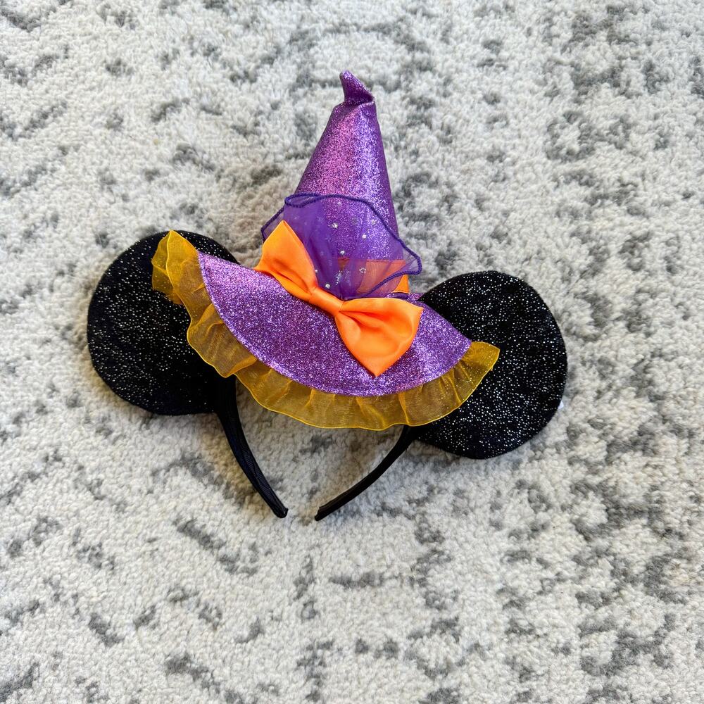 Disney Minnie Mouse Halloween Witch Hat Headband